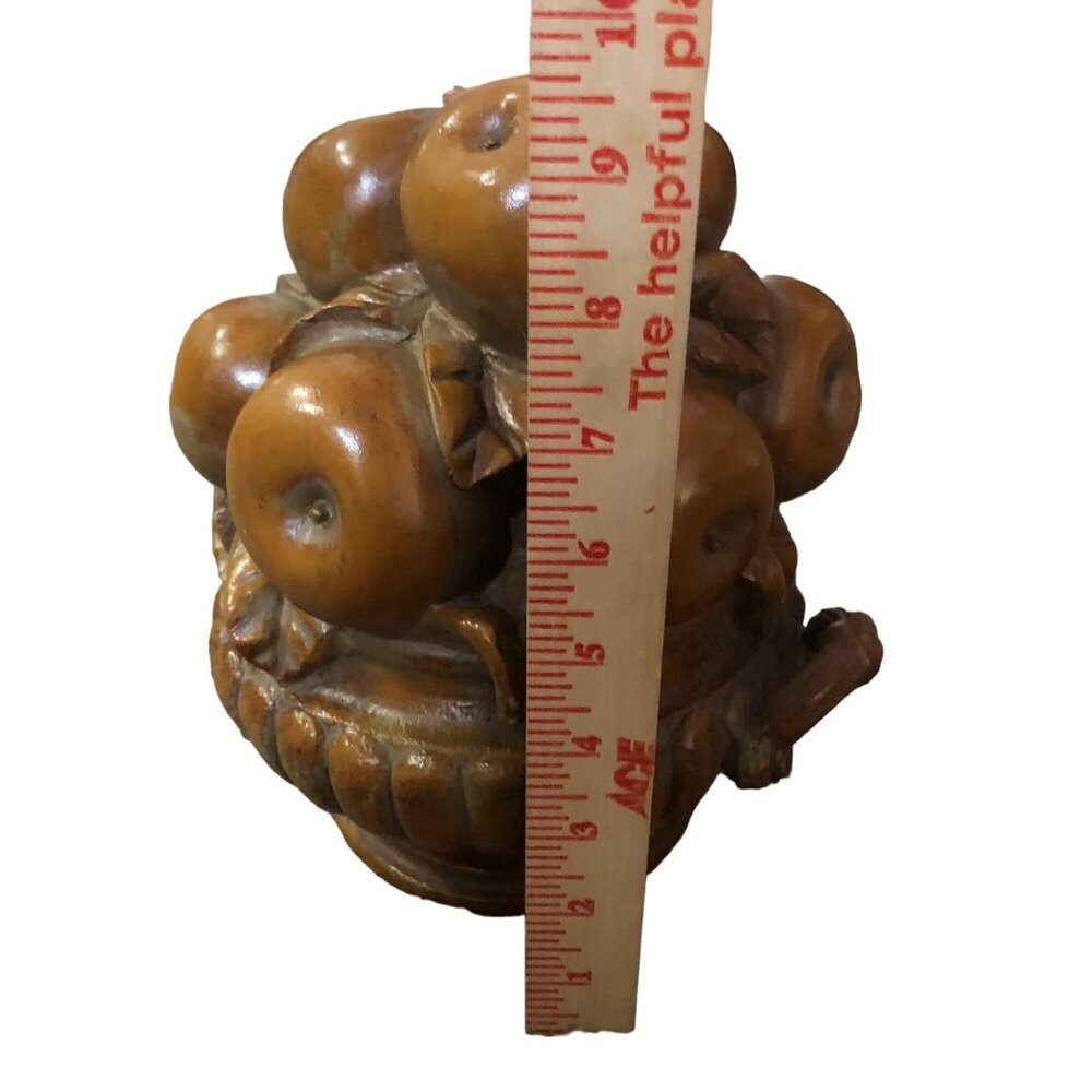 Vintage Italian Fruit Urn Resin Apple Topiary Decor Used - Picture 12 of 16
